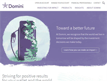 Tablet Screenshot of domini.com